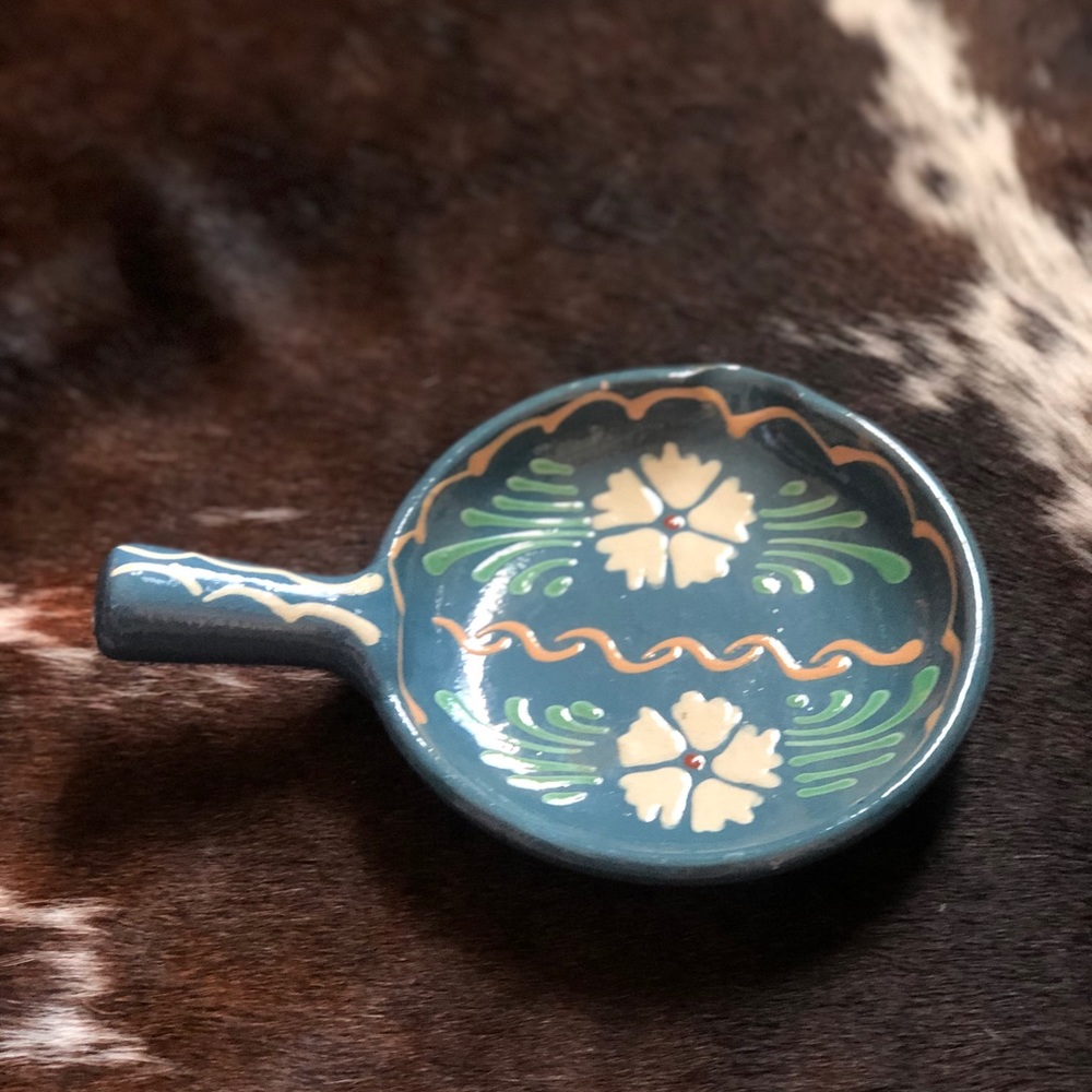 Mexican Pottery Floral Plate